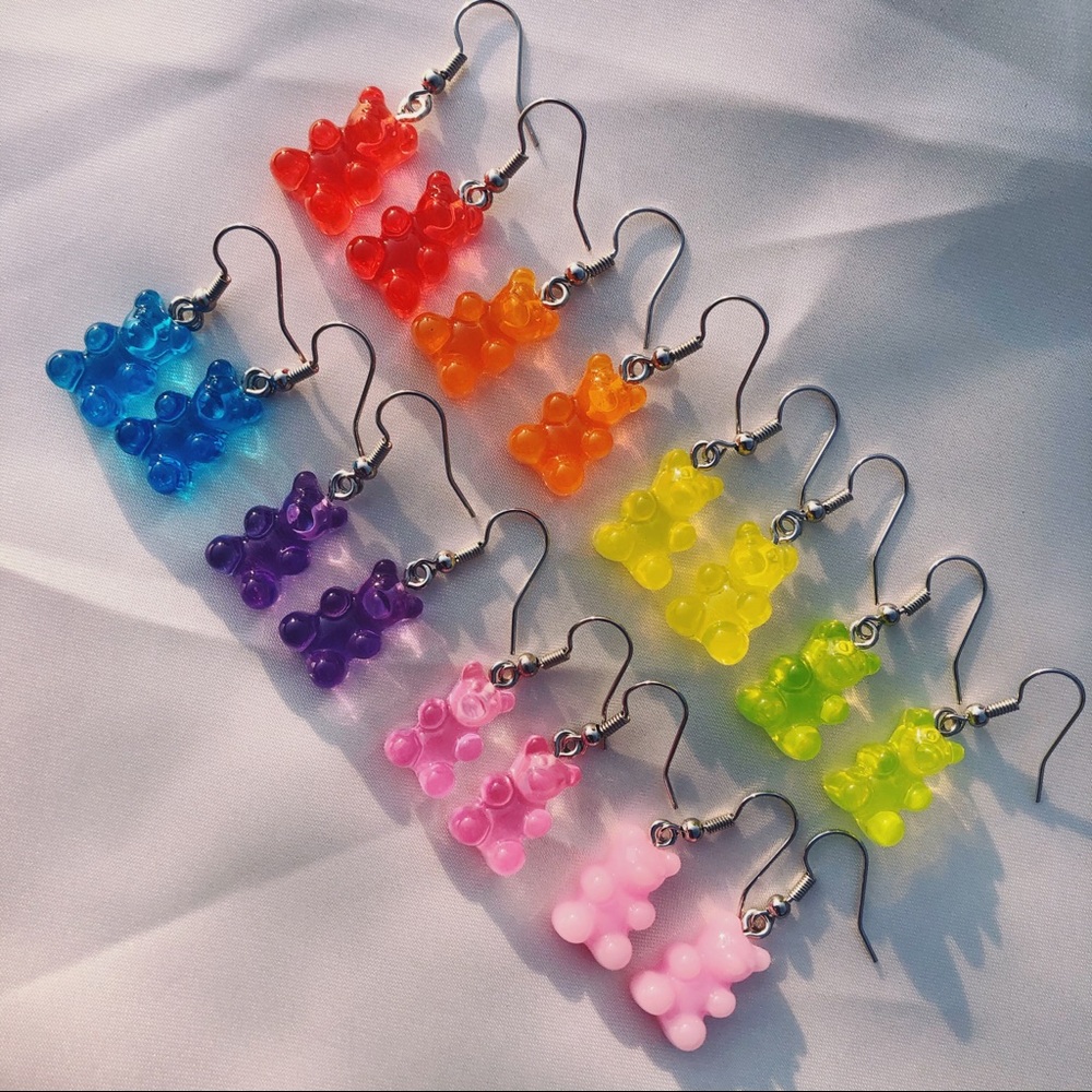 Gummy bear earrings 🐻🍬